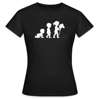 Hobby Horsing - T-shirt Femme - noir - Devant - AI Model Female 172 dark (172cm)