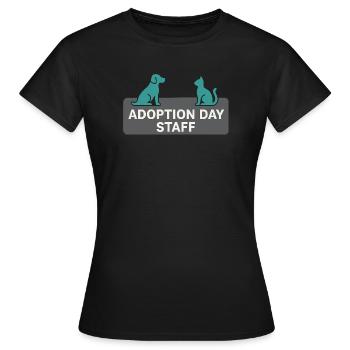 Adoptionstag-haustierrettungs-tierheim - Frauen T-Shirt - Schwarz - Vorne - AI Model Female 172 dark (172cm)