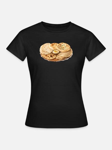 internationale Fladenbrotplatte - Frauen T-Shirt - Schwarz