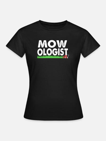Rasen (Wiese) Rasenmäher - Frauen T-Shirt - Schwarz