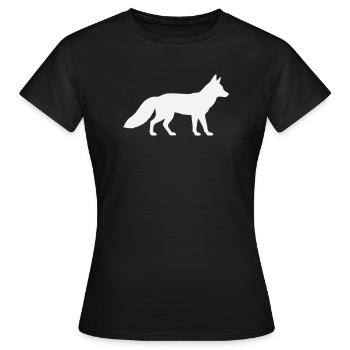 Renard - T-shirt Femme - noir - Devant - AI Model Female 172 dark (172cm)