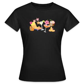 Squirt Era - Women's T-Shirt - black - Front - AI Model Female 172 dark (172cm)