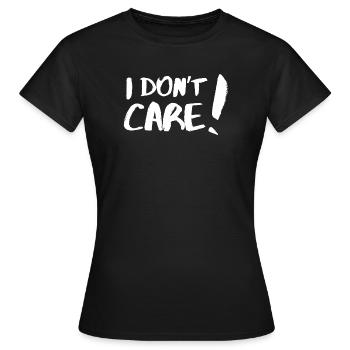 Je m’en fiche (je m’en fiche, je m’en fiche) - T-shirt Femme - noir - Devant - AI Model Female 172 dark (172cm)
