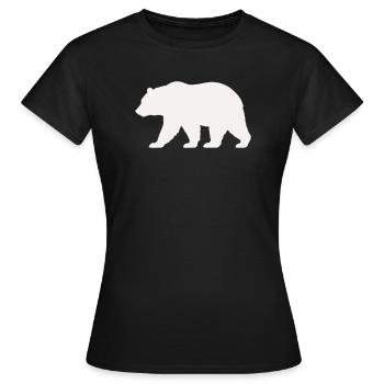 Silhouette d’ours - T-shirt Femme - noir - Devant - AI Model Female 172 dark (172cm)