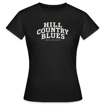 Blues de la région de colline du nord du Mississippi - T-shirt Femme - noir - Devant - AI Model Female 172 dark (172cm)