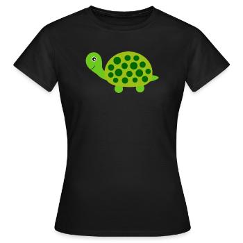 Turtle Turtles - Women's T-Shirt - black - Front - AI Model Female 172 dark (172cm)