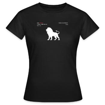 Lion - Women's T-Shirt - black - Front - AI Model Female 172 dark (172cm)