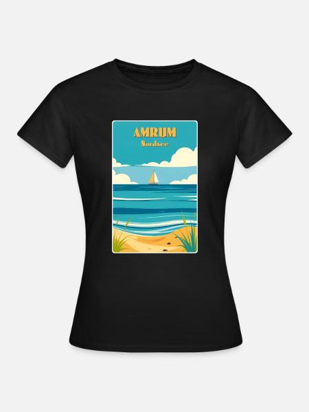 Amrum - Frauen T-Shirt - Schwarz