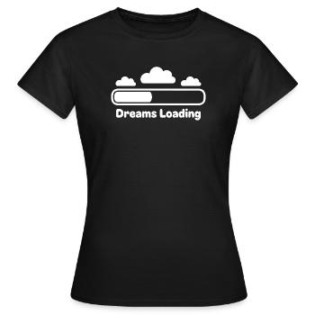 Träume Laden Wolkenfortschritt - Frauen T-Shirt - Schwarz - Vorne - AI Model Female 172 dark (172cm)