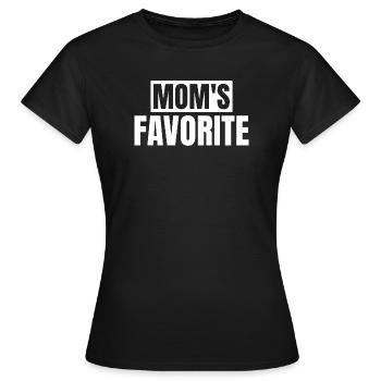 Enfant préféré Chéri de maman Je suis le préféré de maman - T-shirt Femme - noir - Devant - AI Model Female 172 dark (172cm)