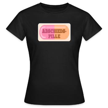 ABSCHIEDSPILLE ABSCHIED - Frauen T-Shirt - Schwarz - Vorne - AI Model Female 172 dark (172cm)