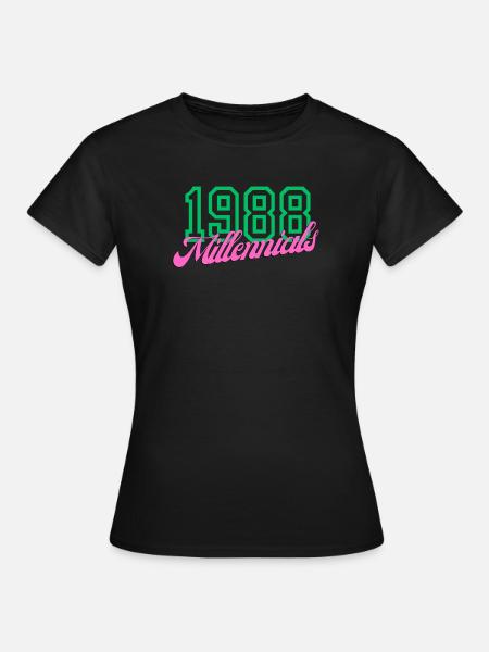 1988 Millennial Digitales Keynote Design - Frauen T-Shirt - Schwarz