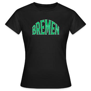 Brême - T-shirt Femme - noir - Devant - AI Model Female 172 dark (172cm)