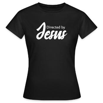 Regie_Jesus Statement - Women's T-Shirt - black - Front - AI Model Female 172 dark (172cm)