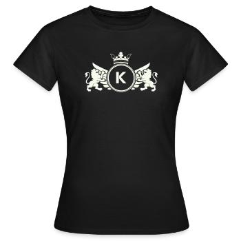 Couronne des armoiries du cercle K - T-shirt Femme - noir - Devant - AI Model Female 172 dark (172cm)