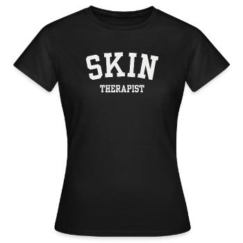 Hautpflegegeschenk von Kosmetikerin und Hauttherapeuten - Frauen T-Shirt - Schwarz - Vorne - AI Model Female 172 dark (172cm)