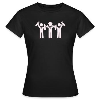 braeutigam_party- - Women's T-Shirt - black - Front - AI Model Female 172 dark (172cm)
