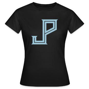 JP - Judy Punch Logo - Frauen T-Shirt - Schwarz - Vorne - AI Model Female 172 dark (172cm)