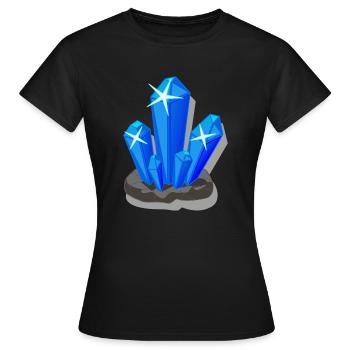 cristal - T-shirt Femme - noir - Devant - AI Model Female 172 dark (172cm)