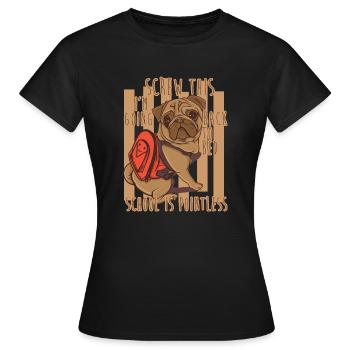 Screw this - Women's T-Shirt - black - Front - AI Model Female 172 dark (172cm)