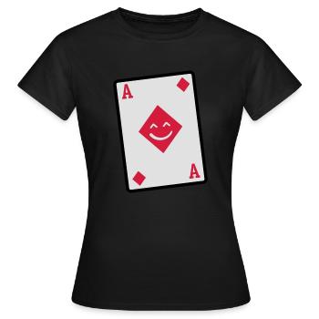 as karo - Frauen T-Shirt - Schwarz - Vorne - AI Model Female 172 dark (172cm)