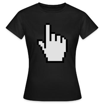 Mauszeiger - Frauen T-Shirt - Schwarz - Vorne - AI Model Female 172 dark (172cm)