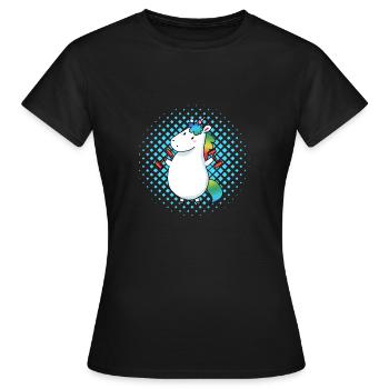 Licorne de sport Licorne - T-shirt Femme - noir - Devant - AI Model Female 172 dark (172cm)