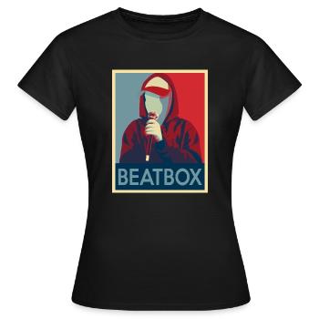 Beatbox - T-shirt Femme - noir - Devant - AI Model Female 172 dark (172cm)