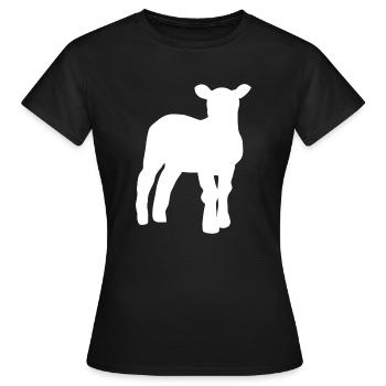 agneau - T-shirt Femme - noir - Devant - AI Model Female 172 dark (172cm)
