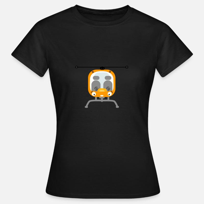 Hubschrauber - Frauen T-Shirt - Schwarz