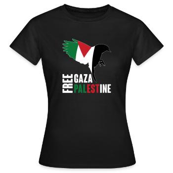 Gaza libre et Palestine libre - T-shirt Femme - noir - Devant - AI Model Female 172 dark (172cm)