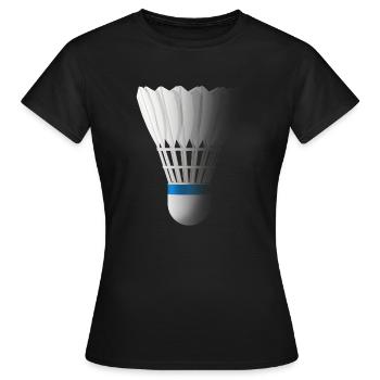 Federball Badminton - Frauen T-Shirt - Schwarz - Vorne - AI Model Female 172 dark (172cm)