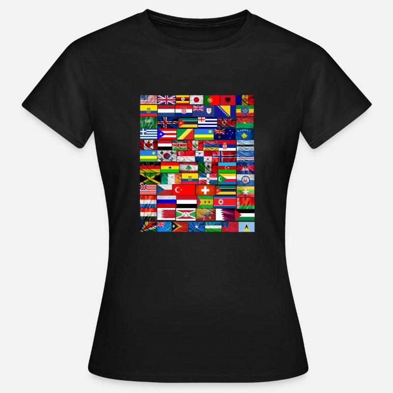 Flags from around the world 2 - Women's T-Shirt - black