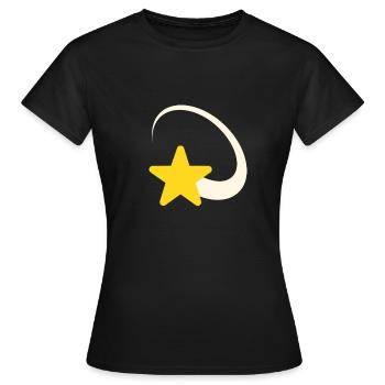 Stern Sternschnuppe Geschenkidee Cool - Frauen T-Shirt - Schwarz - Vorne - AI Model Female 172 dark (172cm)