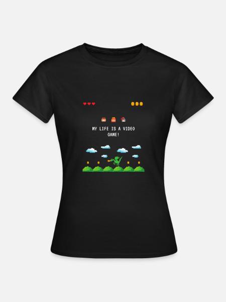 Videospiel - Frauen T-Shirt - Schwarz