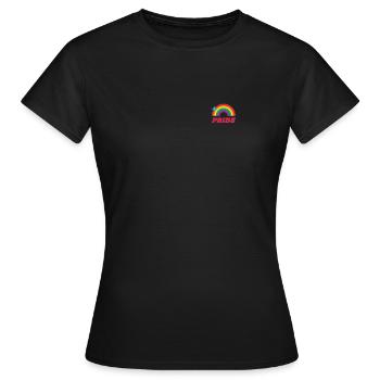 Gay pride - T-shirt Femme - noir - Devant - AI Model Female 172 dark (172cm)