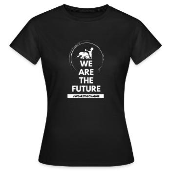 WÄCHTER DER ERDE - Frauen T-Shirt - Schwarz - Vorne - AI Model Female 172 dark (172cm)