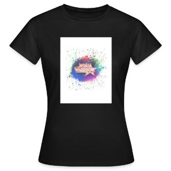 NINJA WARRIOR - Frauen T-Shirt - Schwarz - Vorne - AI Model Female 172 dark (172cm)