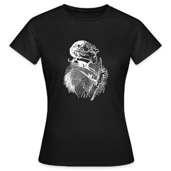 Max and Moritz Busch teachers Lämpel - Women's T-Shirt - black - Front - AI Model Female 172 dark (172cm)