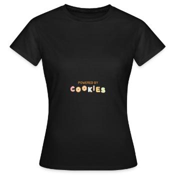 COOKIES - T-shirt Femme - noir - Devant - AI Model Female 172 dark (172cm)