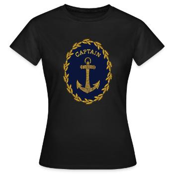 Ancre - T-shirt Femme - noir - Devant - AI Model Female 172 dark (172cm)