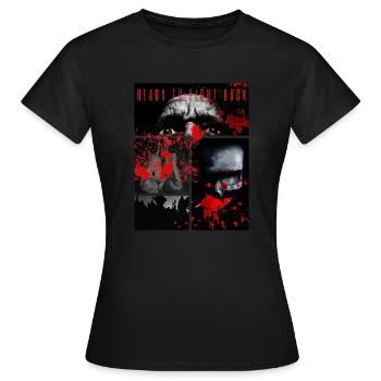 "Ready to fight back" - Women's T-Shirt - black - Front - AI Model Female 172 dark (172cm)
