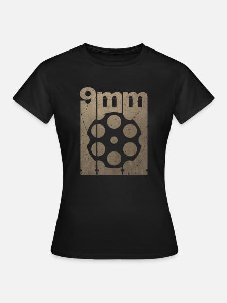 Revolver Trommel - Frauen T-Shirt - Schwarz