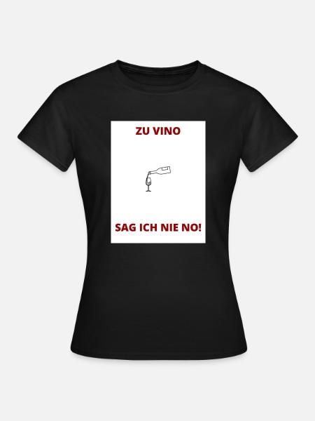 VINO - Frauen T-Shirt - Schwarz