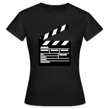 Filmklappe Regie führen Kino - Frauen T-Shirt - Schwarz - Vorne - AI Model Female 172 dark (172cm)