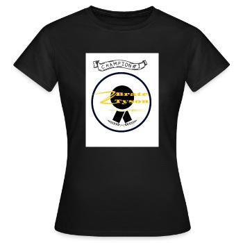 Brate Tyson - Frauen T-Shirt - Schwarz - Vorne - AI Model Female 172 dark (172cm)