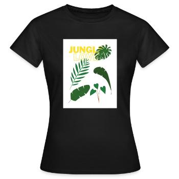 Jungle Love - Frauen T-Shirt - Schwarz - Vorne - AI Model Female 172 dark (172cm)