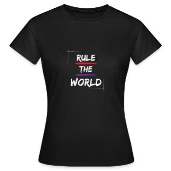 Gouverner le monde - T-shirt Femme - noir - Devant - AI Model Female 172 dark (172cm)