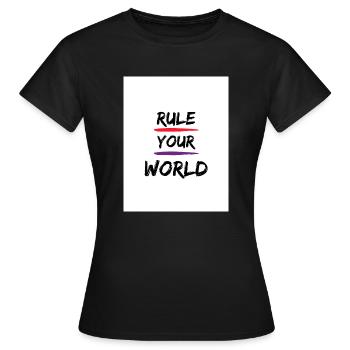 Gouvernez votre monde - T-shirt Femme - noir - Devant - AI Model Female 172 dark (172cm)