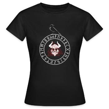 Odin - Frauen T-Shirt - Schwarz - Vorne - AI Model Female 172 dark (172cm)
